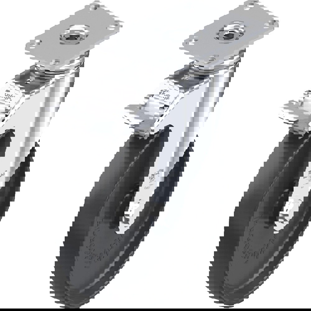 Top Plate Casters; Mount Type: Plate ; Number of Wheels: 1.000 ; Wheel Diameter (Inch): 5 ; Wheel Material: Synthetic ; Wheel Width (Inch): 1-1/4 ; Wheel Color: Natural White