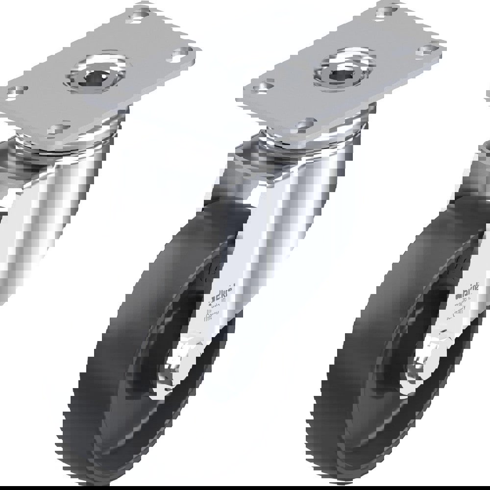 Top Plate Casters; Mount Type: Plate ; Number of Wheels: 1.000 ; Wheel Diameter (Inch): 5 ; Wheel Material: Synthetic ; Wheel Width (Inch): 1-1/4 ; Wheel Color: Natural White