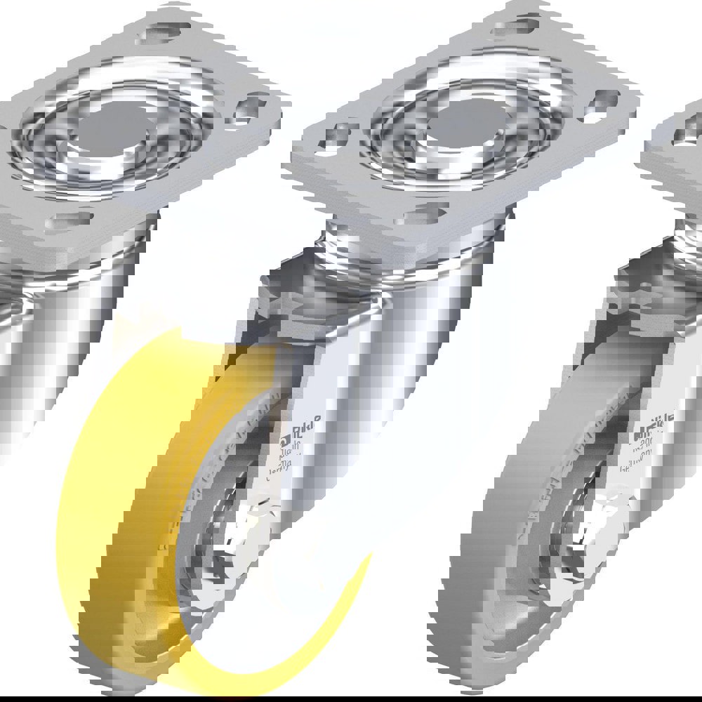 Top Plate Casters; Mount Type: Plate ; Number of Wheels: 1.000 ; Wheel Diameter (Inch): 6 ; Wheel Material: Polyurethane ; Wheel Width (Inch): 2 ; Wheel Color: Light Brown