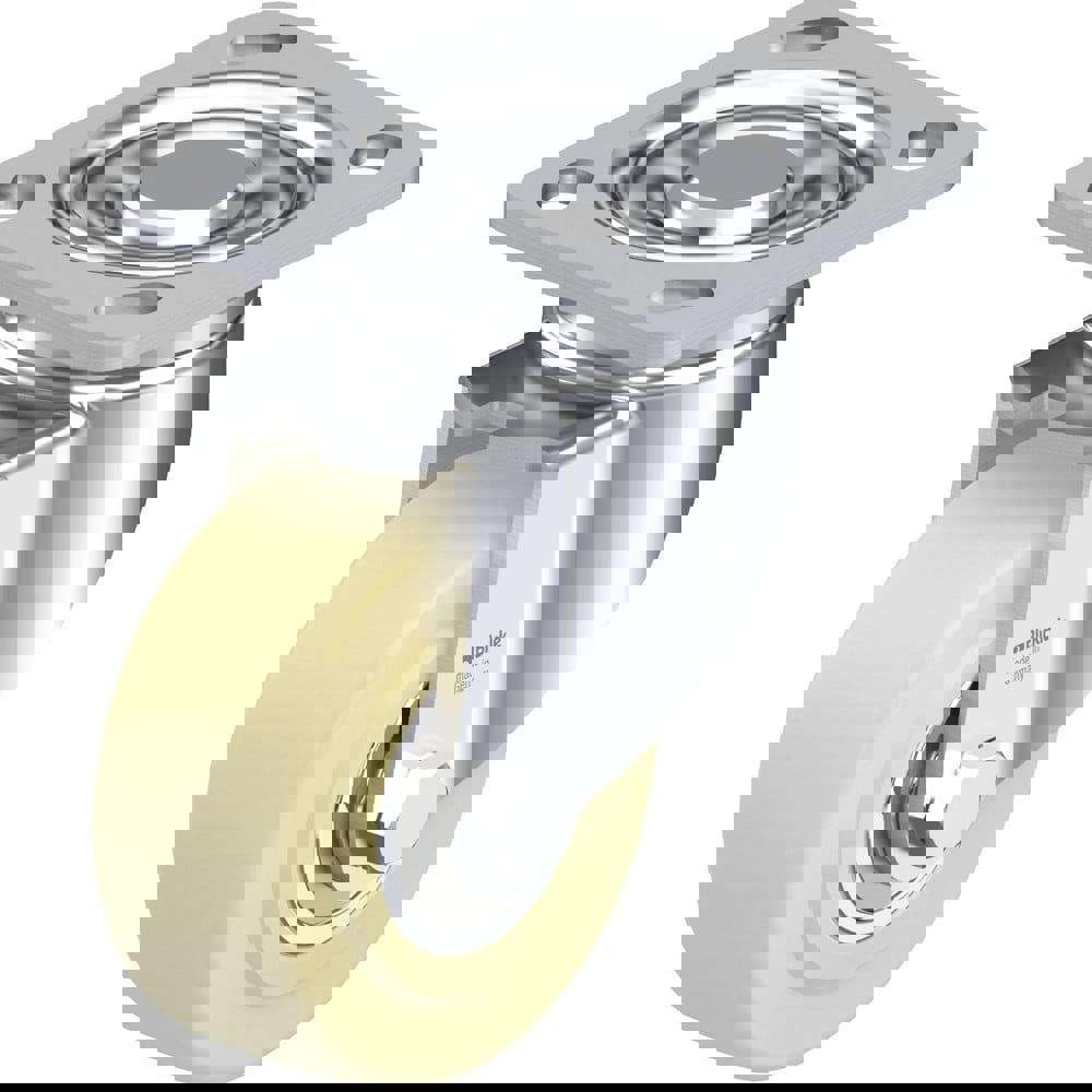 Top Plate Casters; Mount Type: Plate ; Number of Wheels: 1.000 ; Wheel Diameter (Inch): 8 ; Wheel Material: Polyurethane ; Wheel Width (Inch): 2 ; Wheel Color: Light Brown