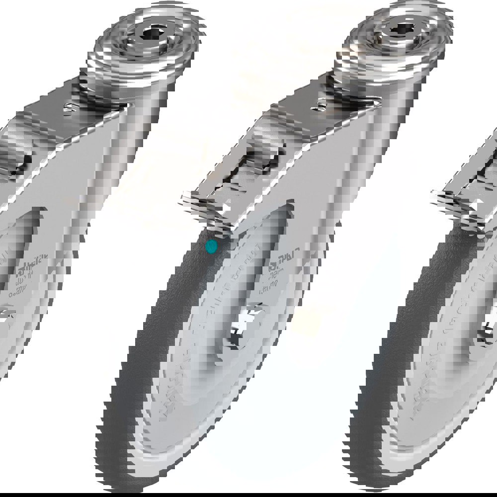 Top Plate Casters; Mount Type: Plate ; Number of Wheels: 1.000 ; Wheel Diameter (Inch): 8 ; Wheel Material: Polyurethane ; Wheel Width (Inch): 2 ; Wheel Color: Green