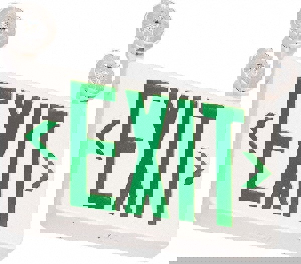 1 Face Ceiling & Wall Mount LED Combination Exit Signs