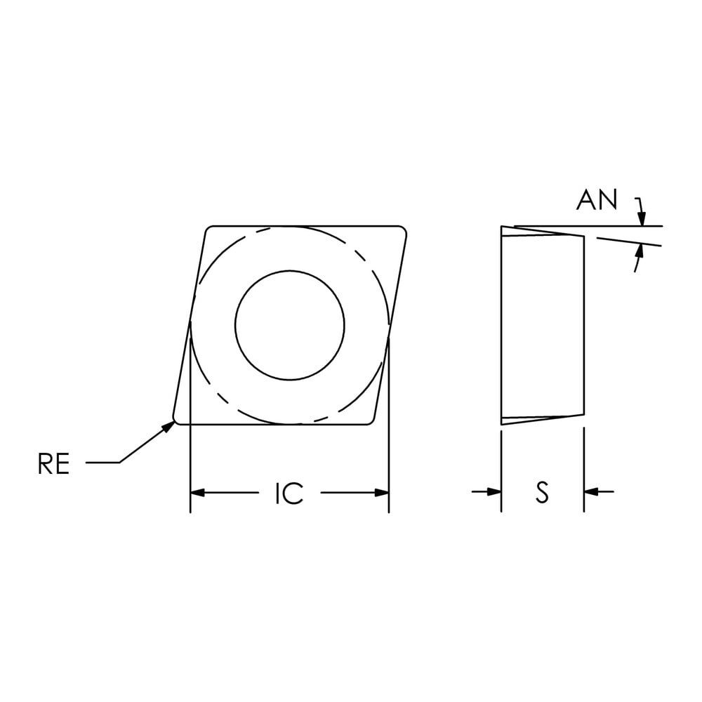 Turning Insert: CDHB1.20.60.5 UD51, Soli