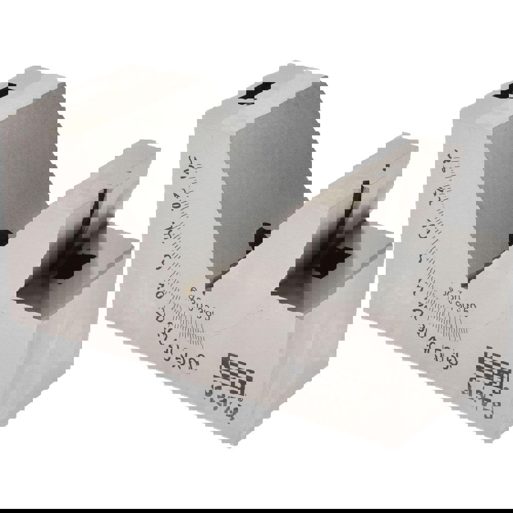 3-3/4 Inch Long x 1-3/4 Inch Wide x 2 Inch High, Tool Steel, 0 to 60&deg; Adjustable Angle Block