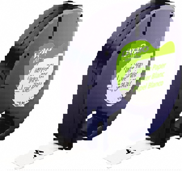 Label Maker Label: Black on White, Paper, 156