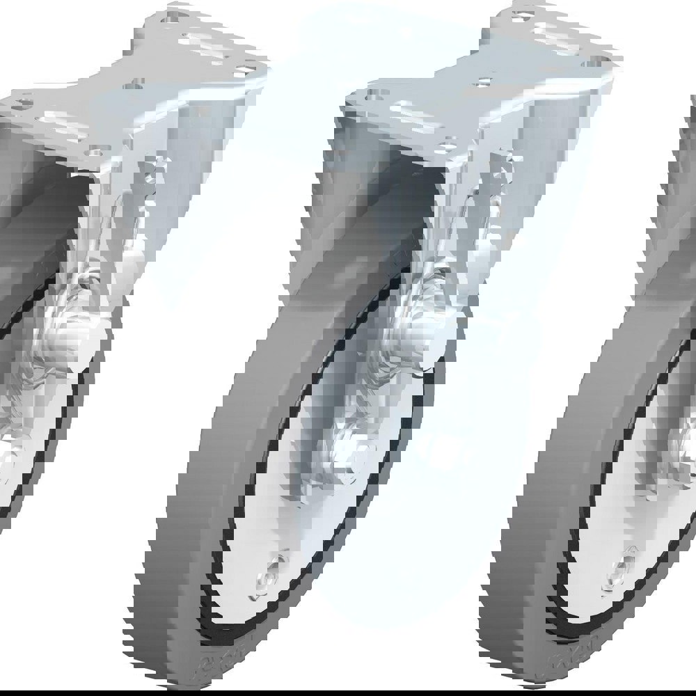 Top Plate Casters; Mount Type: Plate ; Number of Wheels: 1.000 ; Wheel Diameter (Inch): 6 ; Wheel Material: Polyurethane ; Wheel Width (Inch): 2 ; Wheel Color: Blue