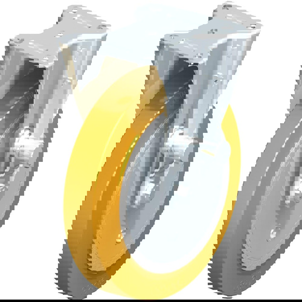 Top Plate Casters; Mount Type: Plate ; Number of Wheels: 1.000 ; Wheel Diameter (Inch): 6 ; Wheel Material: Polyurethane ; Wheel Width (Inch): 2 ; Wheel Color: Blue