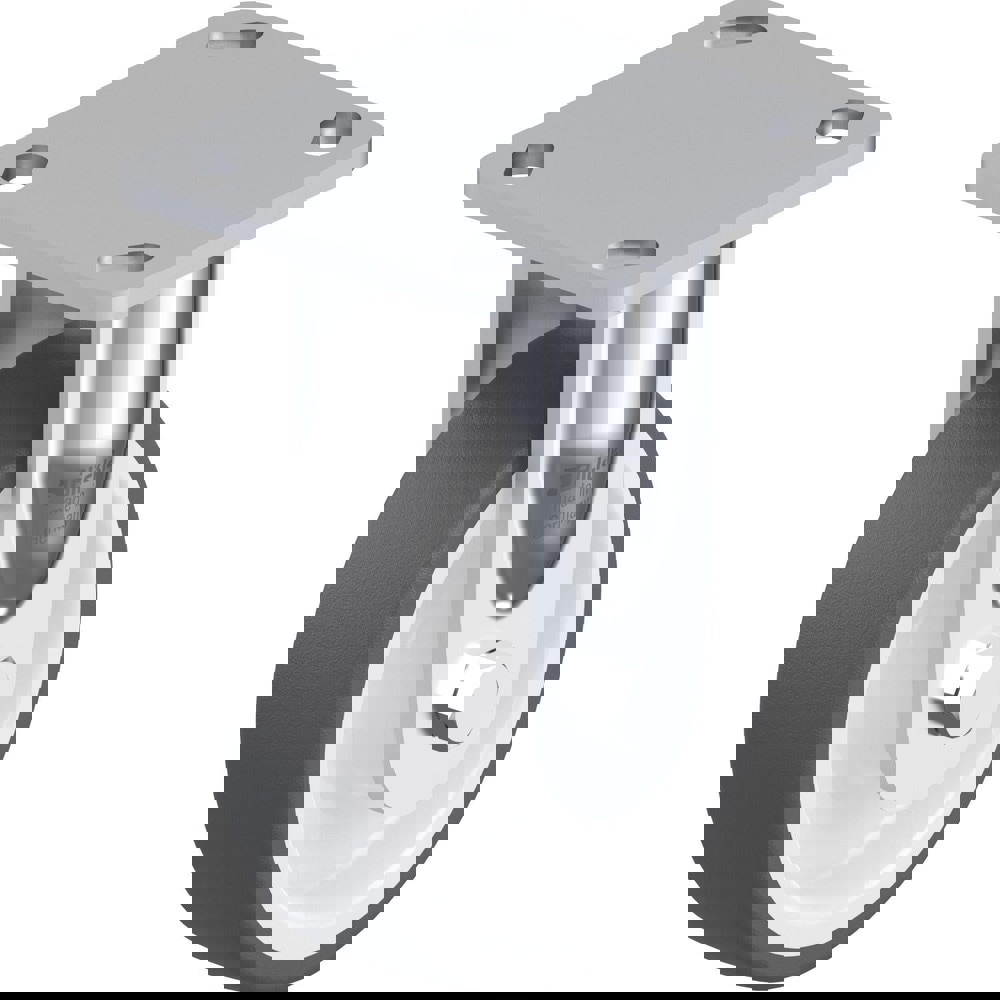 Top Plate Casters; Mount Type: Plate ; Number of Wheels: 1.000 ; Wheel Diameter (Inch): 5 ; Wheel Material: Rubber ; Wheel Width (Inch): 1-1/4 ; Wheel Color: Gray