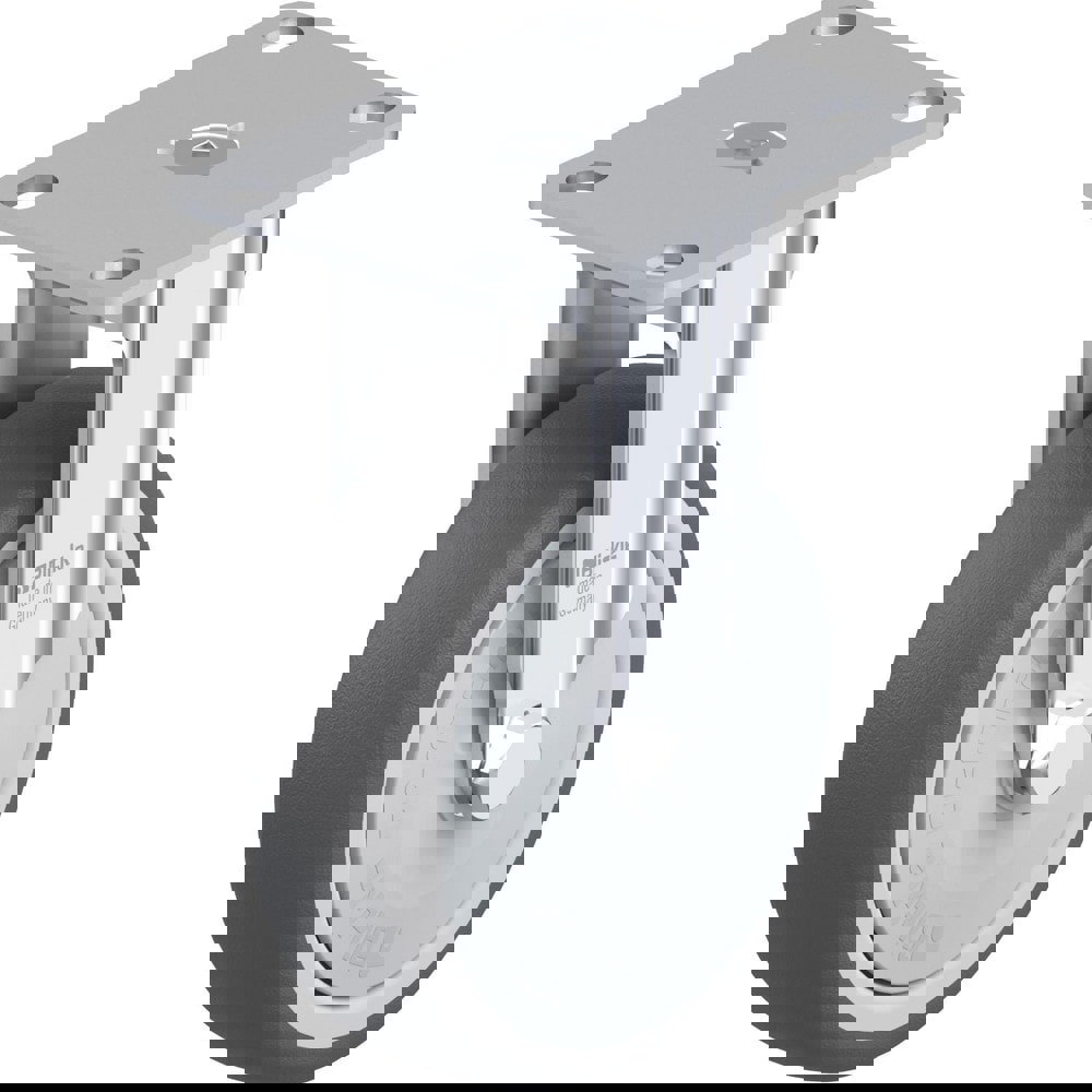 Top Plate Casters; Mount Type: Plate ; Number of Wheels: 1.000 ; Wheel Diameter (Inch): 5 ; Wheel Material: Synthetic ; Wheel Width (Inch): 1-1/4 ; Wheel Color: Natural White