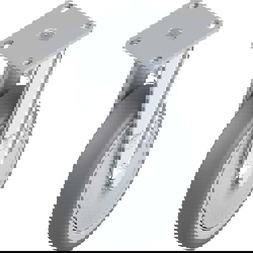 Top Plate Casters; Mount Type: Plate ; Number of Wheels: 1.000 ; Wheel Diameter (Inch): 3-1/8 ; Wheel Material: Rubber ; Wheel Width (Inch): 1-1/4 ; Wheel Color: Gray