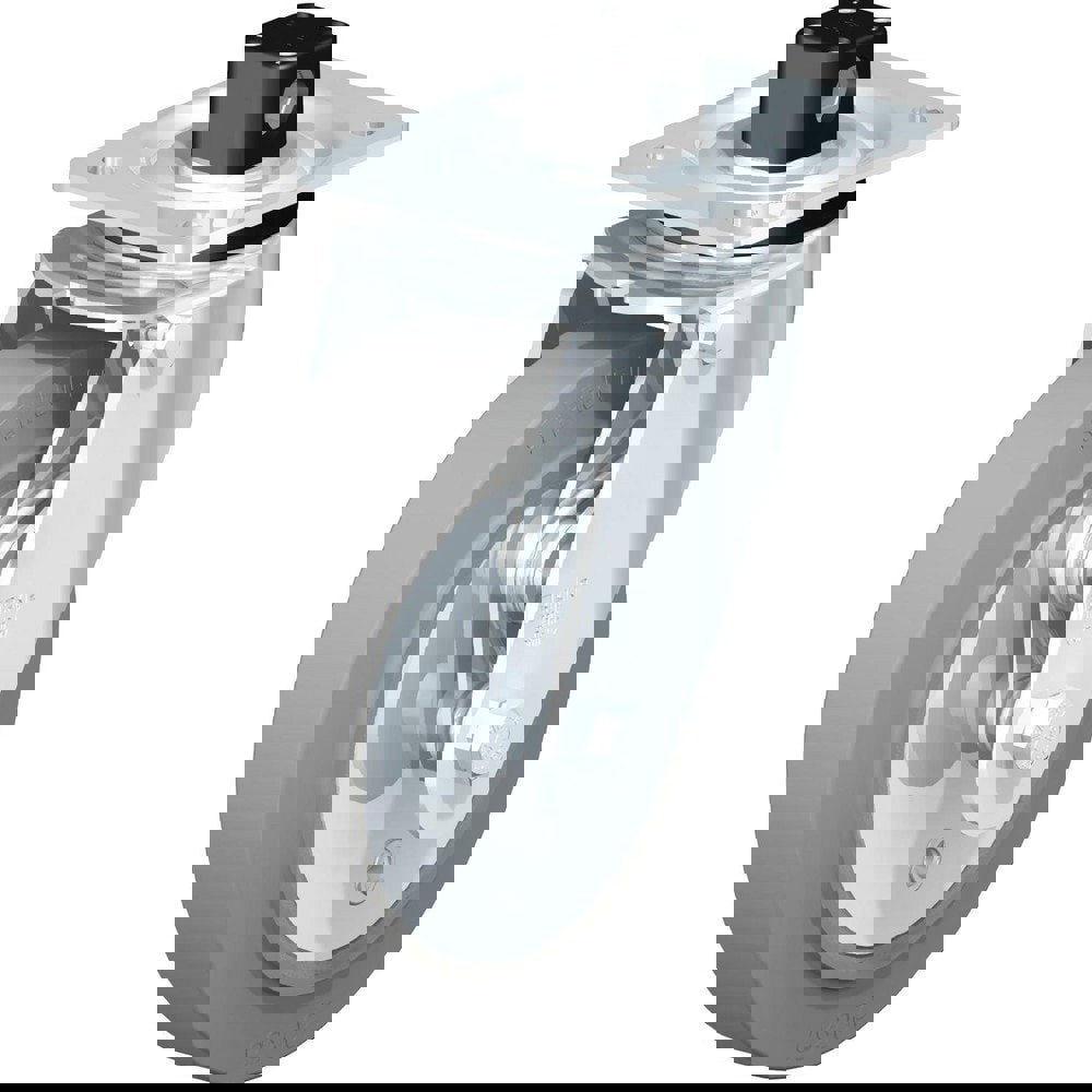 Top Plate Casters; Mount Type: Plate ; Number of Wheels: 1.000 ; Wheel Diameter (Inch): 6 ; Wheel Material: Polyurethane ; Wheel Width (Inch): 2 ; Wheel Color: Blue