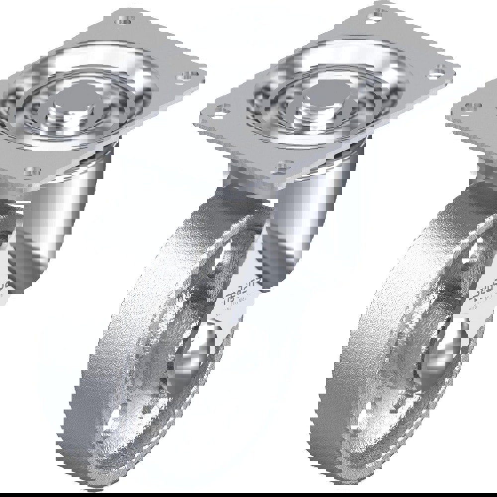 Top Plate Casters; Type: Swivel ; Mount Type: Plate ; Number of Wheels: 1.000 ; Wheel Diameter (Inch): 4 ; Wheel Material: Cast Iron ; Wheel Width (Inch): 1-5/16