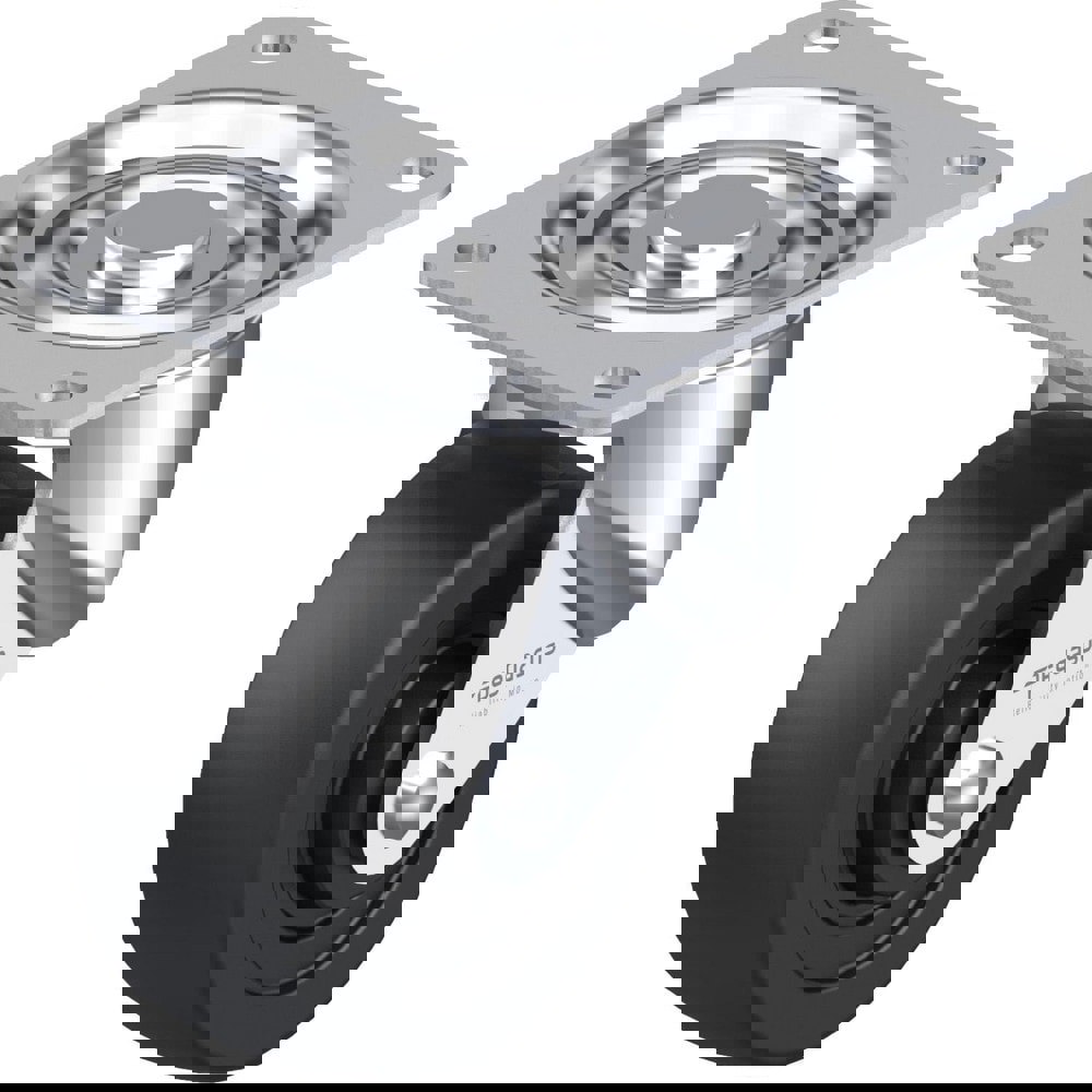 Top Plate Casters; Type: Swivel ; Mount Type: Plate ; Number of Wheels: 1.000 ; Wheel Diameter (Inch): 2 ; Wheel Material: Soft Rubber ; Wheel Width (Inch): 29/32