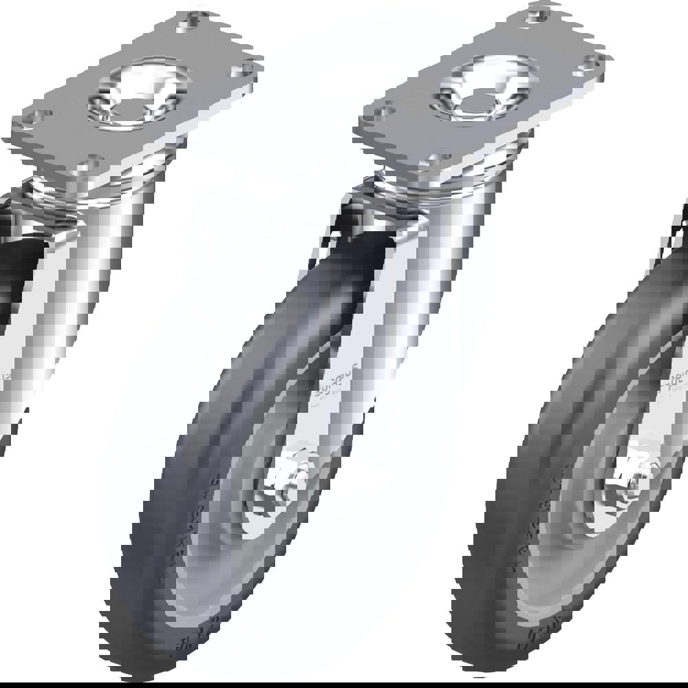 Top Plate Casters; Type: Swivel ; Mount Type: Plate ; Number of Wheels: 1.000 ; Wheel Diameter (Inch): 4 ; Wheel Material: Thermoplastic Polyurethane ; Wheel Width (Inch): 1-1/4