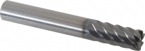 Corner Radius End Mill: 10 mm Dia, 22 mm