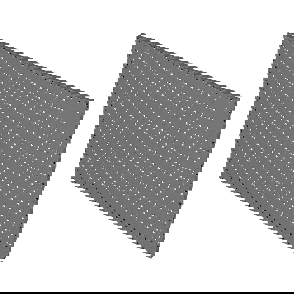 Peg Boards; Board Type: Wall Mounted Panel ; Number of Panels: 1 ; Material: Steel ; Color: Gray ; Contents: Pegboard Panel; (10) 8 in Hooks ; Number Of Hooks: 10