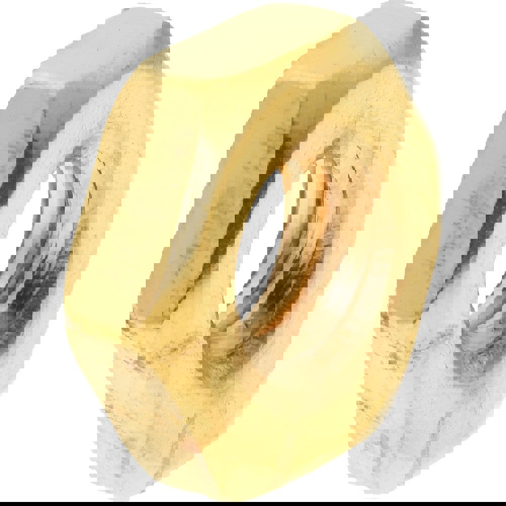 Hex Nut: #10-24, Brass, Uncoated