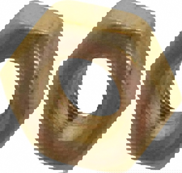 #10-32 UNF Brass Right Hand Machine Screw Hex Nut