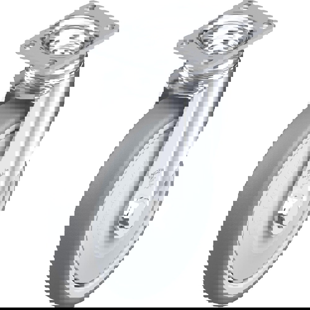 Top Plate Casters; Mount Type: Plate ; Number of Wheels: 1.000 ; Wheel Diameter (Inch): 8 ; Wheel Material: Polyurethane ; Wheel Width (Inch): 2 ; Wheel Color: Brown