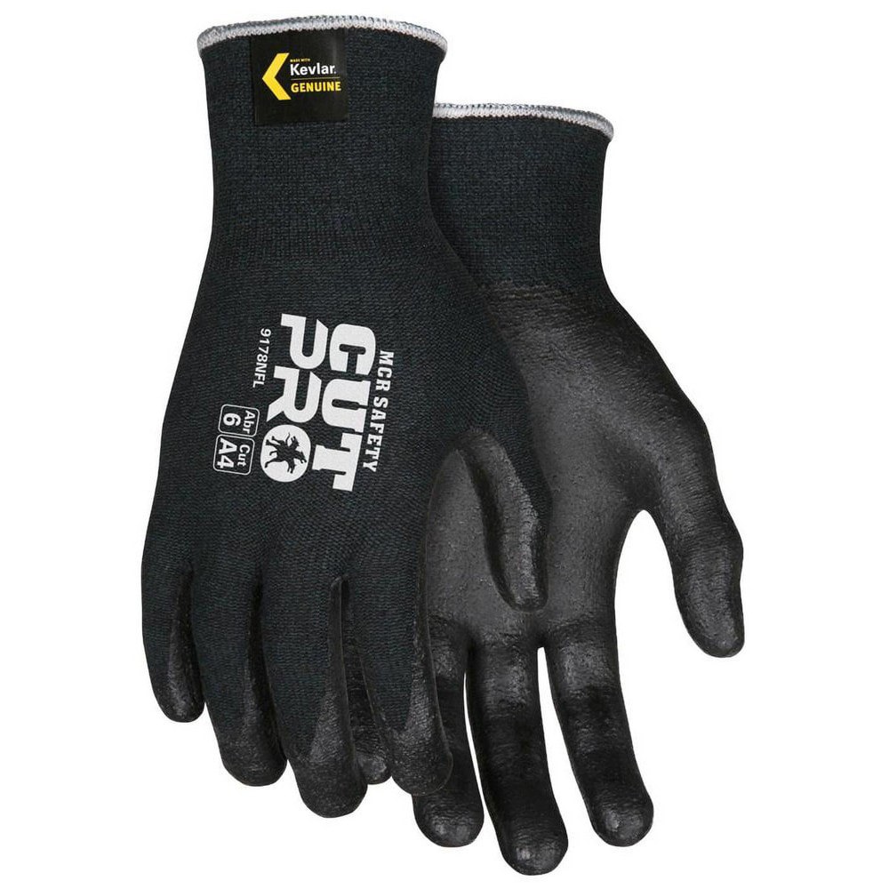 Cut, Puncture & Abrasion-Resistant Gloves: Memphis 9178NF, Size Medium, ANSI Cut A4, ANSI Puncture 2, Foam Nitrile, Kevlar