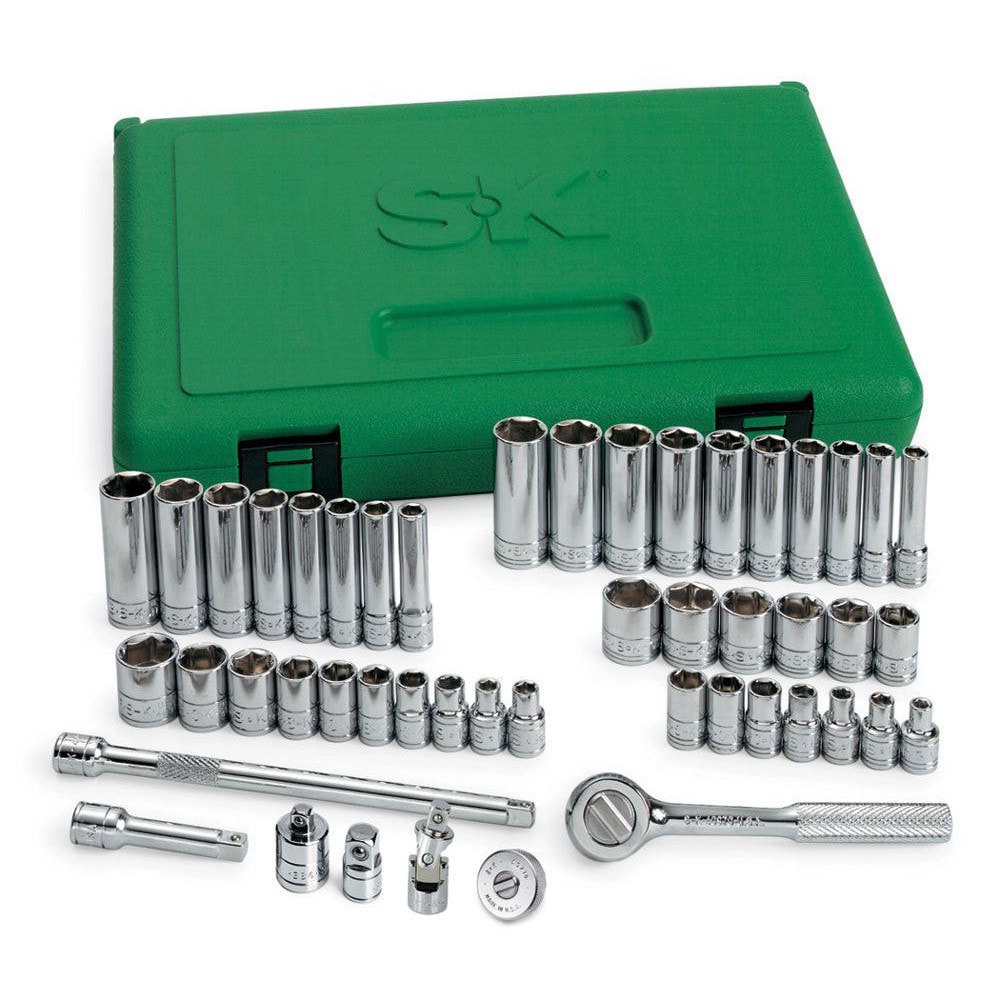 Deep Standard Socket Set: 48 Pc
