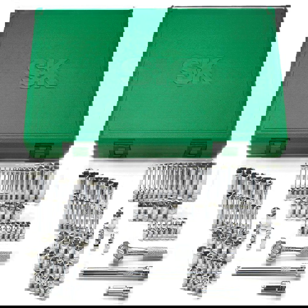 Deep Standard Socket Set: 60 Pc, 1/4