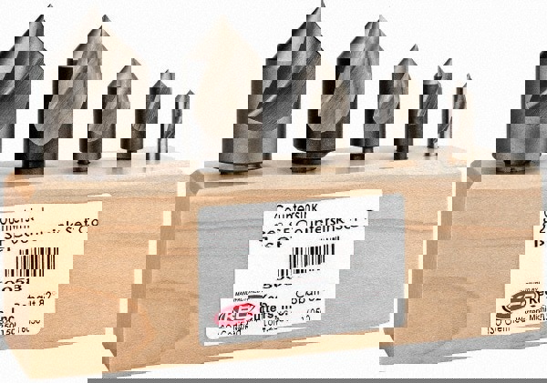 Countersink Set: 5 Pc, 1/4 to 1