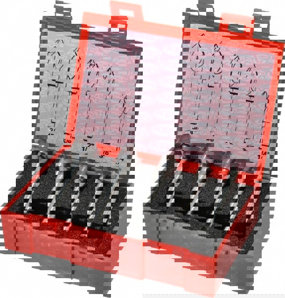 Countersink Set: 5 Pc, 1/4 to 3/4