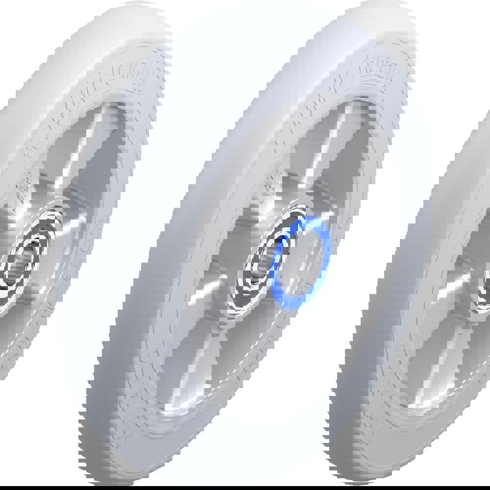 Caster Wheels; Wheel Type: Rigid; Swivel ; Wheel Diameter (Inch): 8 ; Bearing Type: Ball ; Wheel Width (Inch): 2 ; Wheel Core Material: Die-Cast Aluminium ; Wheel Material: Rubber