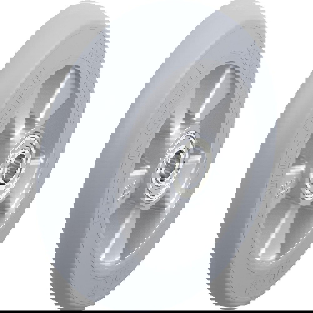 Caster Wheels; Wheel Type: Rigid; Swivel ; Wheel Diameter (Inch): 8 ; Bearing Type: Ball ; Wheel Width (Inch): 2 ; Wheel Core Material: Die-Cast Aluminium ; Wheel Material: Rubber