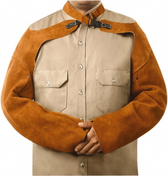 Sleeve: Size Regular, Leather, Brown