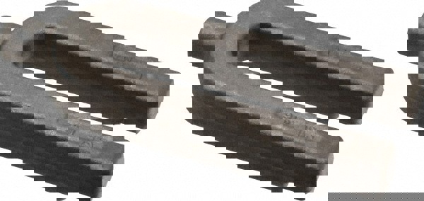 U-Shaped Strap Clamps; Material: Carbon Steel ; Tapered: No ; Overall Length: 6in ; Overall Width: 2in ; Finger Diameter: 0.688in ; Stud Size: 11/16 in