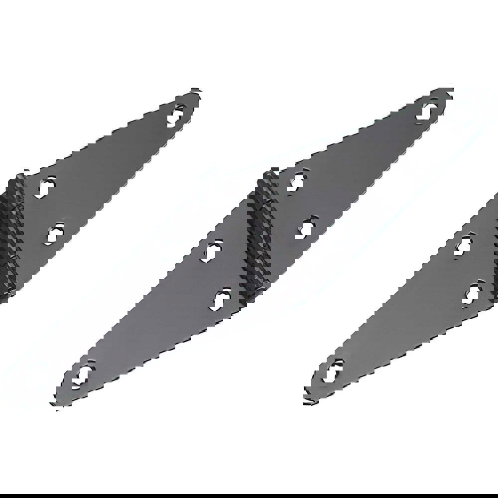 Tee Hinges; Finish/Coating: Black ; Hinge Material: Steel ; Range Of Motion: 180 ; Load Capacity: 20 ; Door Leaf Height: 4in ; Number Of Mounting Holes: 6.000