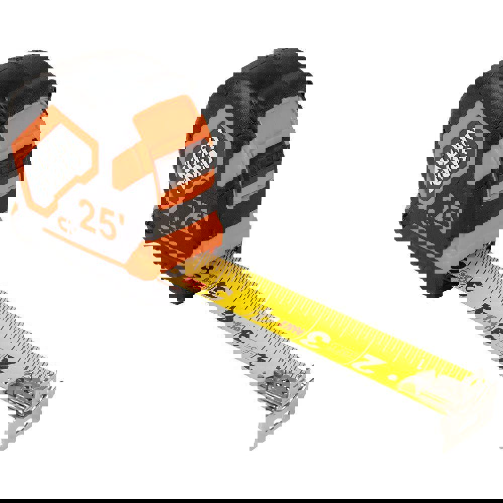 Tape Measure: 25' Long, 1-7/8