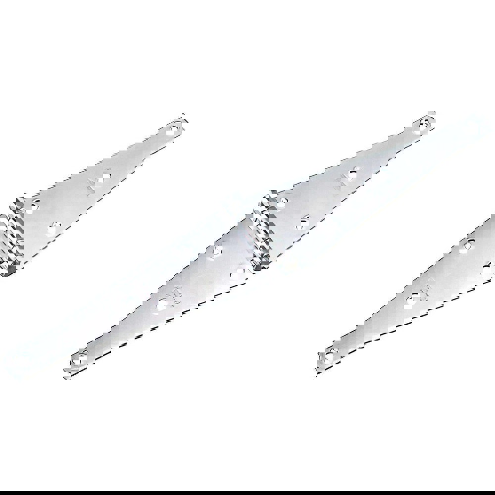 Tee Hinges; Finish/Coating: Zinc ; Hinge Material: Steel ; Range Of Motion: 180 ; Load Capacity: 60 ; Door Leaf Height: 8in ; Number Of Mounting Holes: 8.000