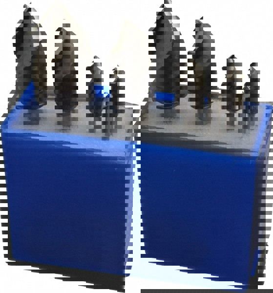 Countersink Set: 5 Pc, 1/4 to 1