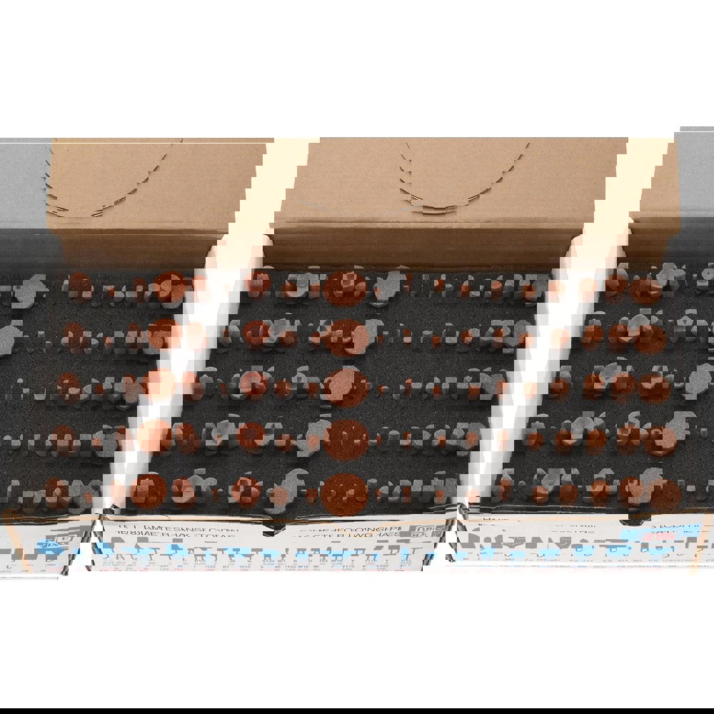 100 Piece Aluminum Oxide Vitrified Mounted Stone Abrasive Point Set