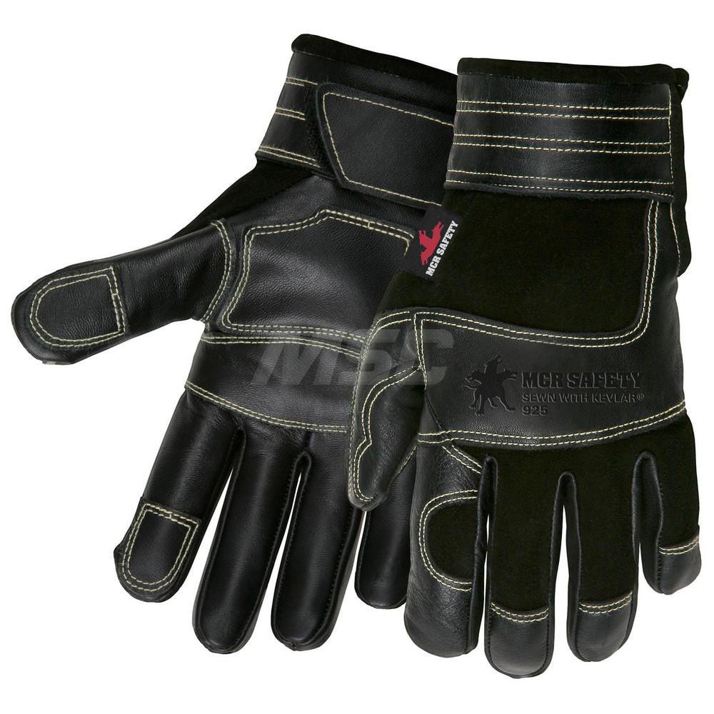 Work Gloves: Memphis 925, Size 2X-Large, Kevlar Lined, Deerskin Leather, General Purpose