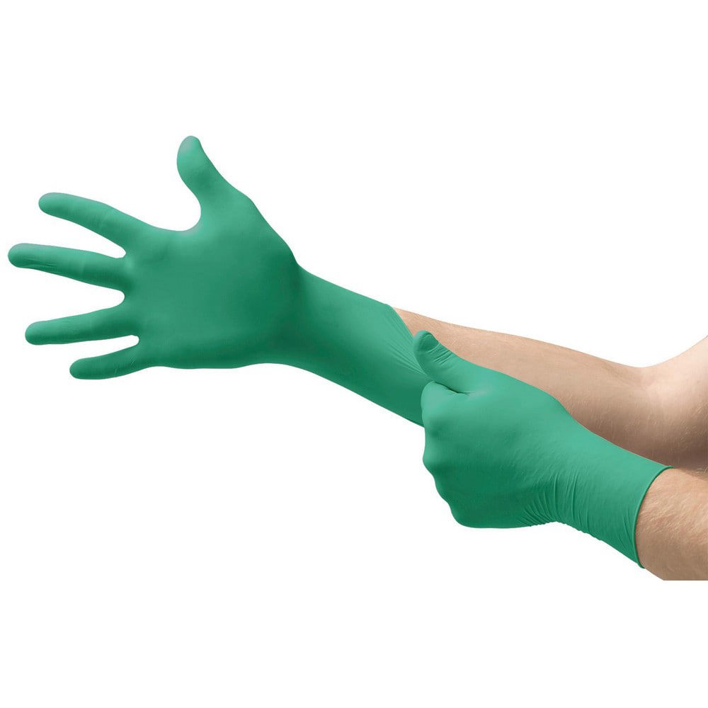 Disposable Glove: Series TouchNTuff, Size X-Small, 4.9 mil, Nitrile Coated, Nitrile, Chemical-Resistant & Food Grade, Powder-Free, No