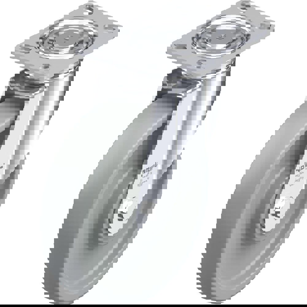 Top Plate Casters; Mount Type: Plate ; Number of Wheels: 1.000 ; Wheel Diameter (Inch): 4 ; Wheel Material: Synthetic ; Wheel Width (Inch): 1-1/2 ; Wheel Color: Dark Gray