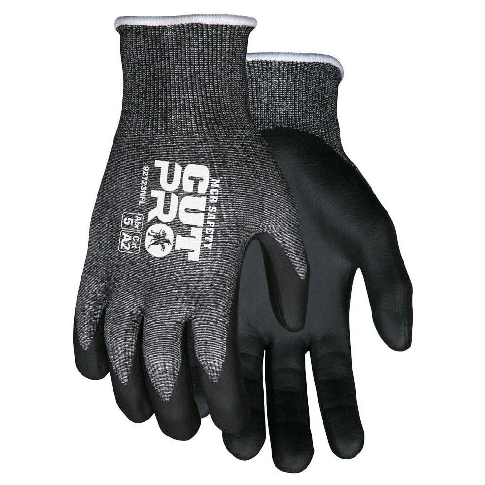 Cut, Puncture & Abrasion-Resistant Gloves: Cut Pro 92723NF, Size Large, ANSI Cut A2, ANSI Puncture 4, Foam Nitrile, HPPE