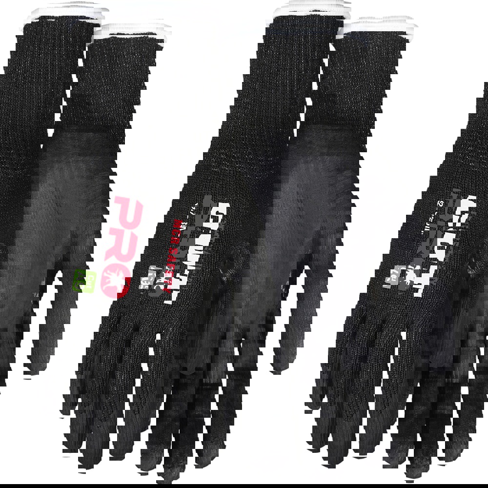 Cut, Puncture & Abrasive-Resistant Gloves: Size M, ANSI Cut A9, ANSI Puncture 5, Nitrile, HPPE