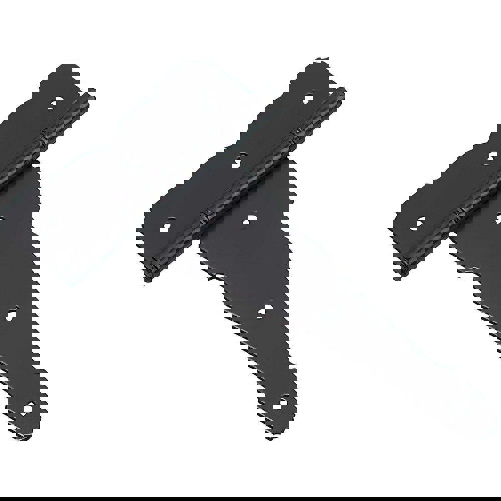 Tee Hinges; Finish/Coating: Black ; Hinge Material: Steel ; Range Of Motion: 180 ; Load Capacity: 50 ; Door Leaf Height: 8in ; Number Of Mounting Holes: 6.000