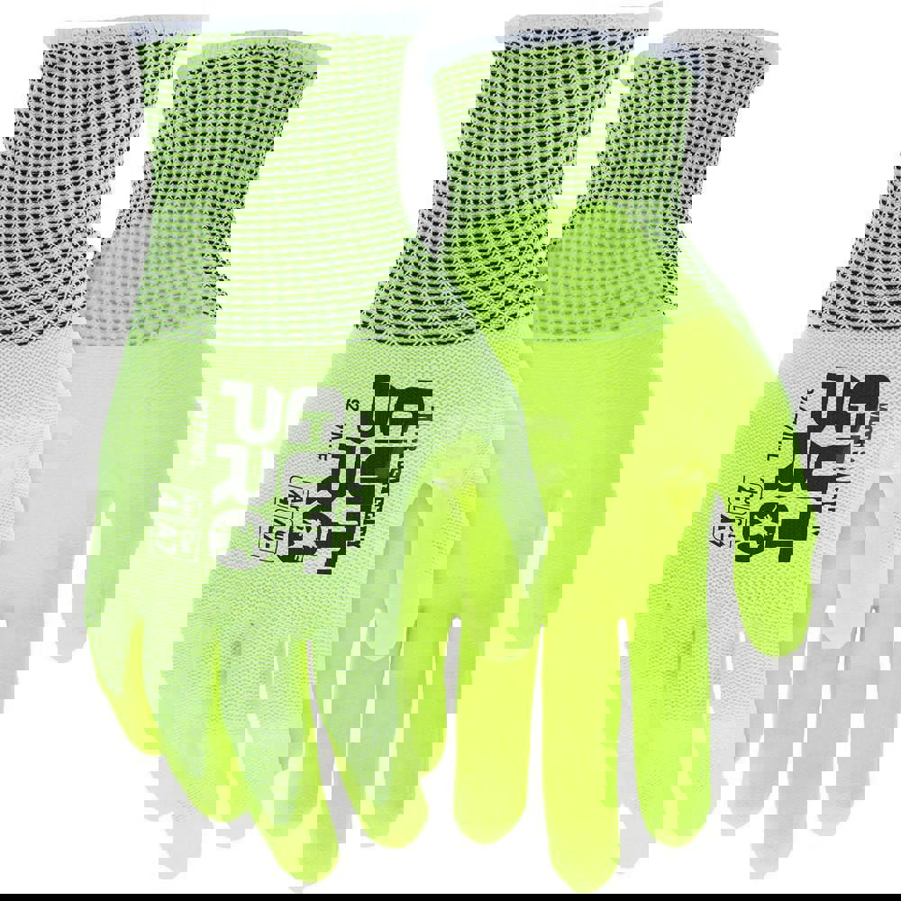 Cut, Puncture & Abrasive-Resistant Gloves: Size 2XL, ANSI Cut A7, ANSI Puncture 3, Nitrile, HPPE