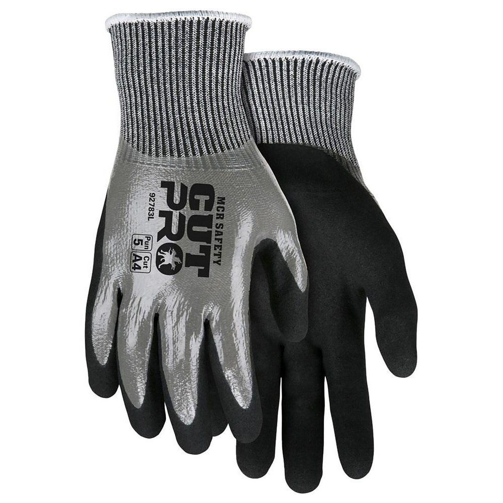 Cut, Puncture & Abrasion-Resistant Gloves: Memphis 92783, Size Medium, ANSI Cut A4, ANSI Puncture 3, Foam Nitrile, HPPE