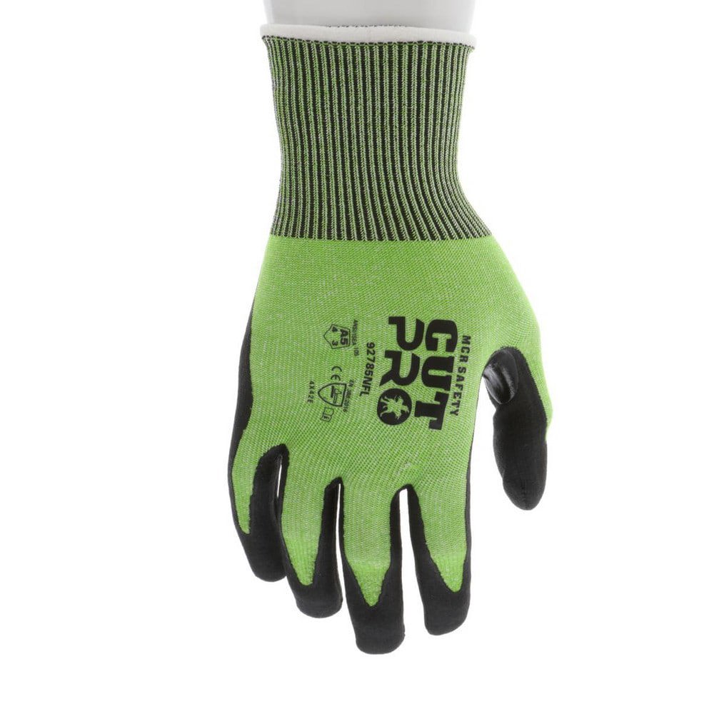 Cut & Puncture Resistant Gloves; Style: Coated ; Coating Material: Micro-Foam Nitrile ; Coating Coverage: Palm & Fingertips ; Glove Type: Cut, Puncture & Abrasion-Resistant ; ANSI/ISEA Cut Resistance Level: A5 ; Primary Material: Hypermax