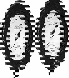 Pressure Gauge: 8-1/2