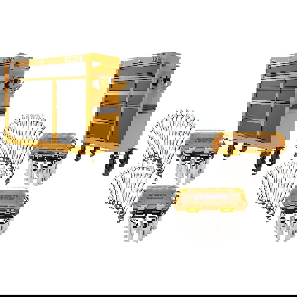 Tool Roller Cabinets; Drawers Range: 5 - 10 Drawers ; Overall Weight Capacity: 2000lb ; Top Material: Steel ; Color: Black; Yellow ; Load Capacity Range: 1400 to 2499 Lb ; Locking Mechanism: Keyed