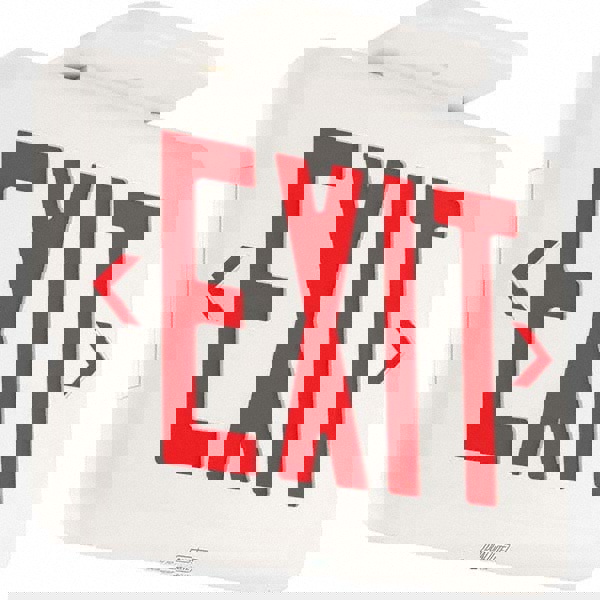 Illuminated Exit Signs; Number of Faces: 1 ; Letter Color: Red ; Housing Material: Thermoplastic ; Housing Color: White ; Voltage: 120/277 V ; Battery Type: No Battery Backup