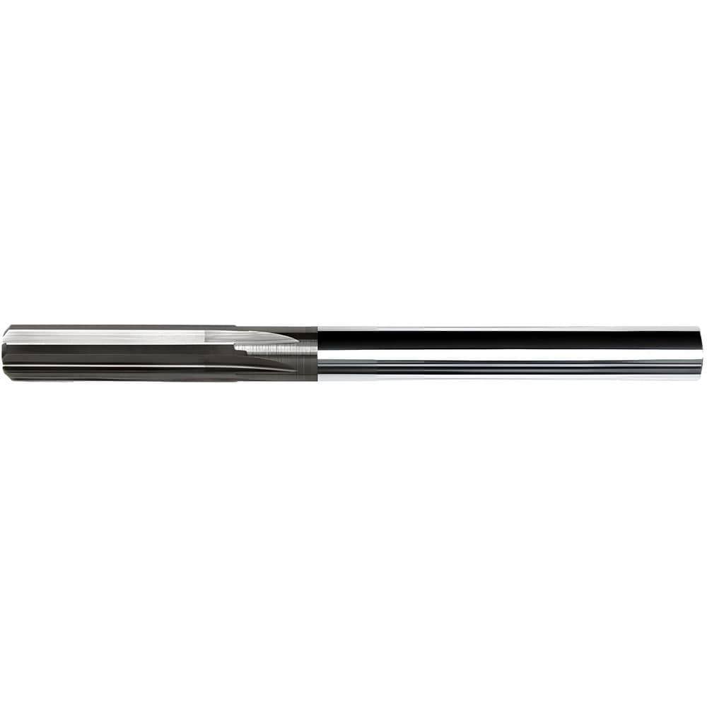 Chucking Reamers; Reamer Diameter (Inch): 3/32 ; Reamer Diameter Range (Decimal Inch): 0.0500 - 0.0999 ; Reamer Diameter (Decimal Inch): 0.0938 ; Tool Material: Solid Carbide ; Flute Type: Straight ; Coating/Finish: Bright/Uncoated